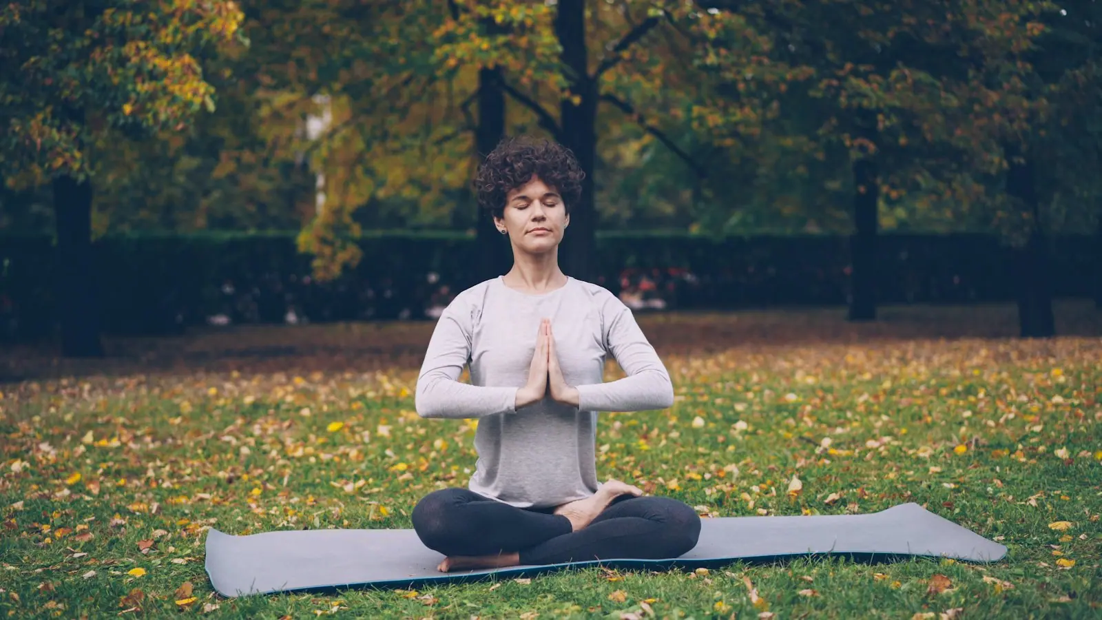 A quiet outdoor meditation space