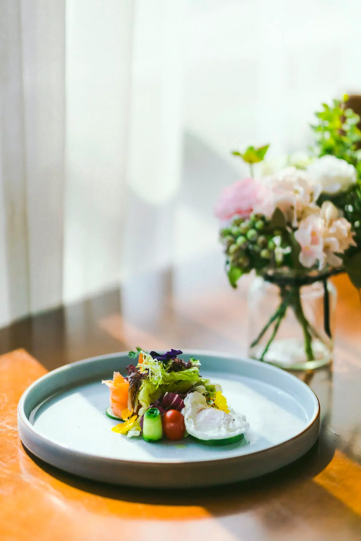 A plated dish of garden greens